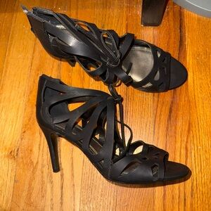 Black Cutout Heels